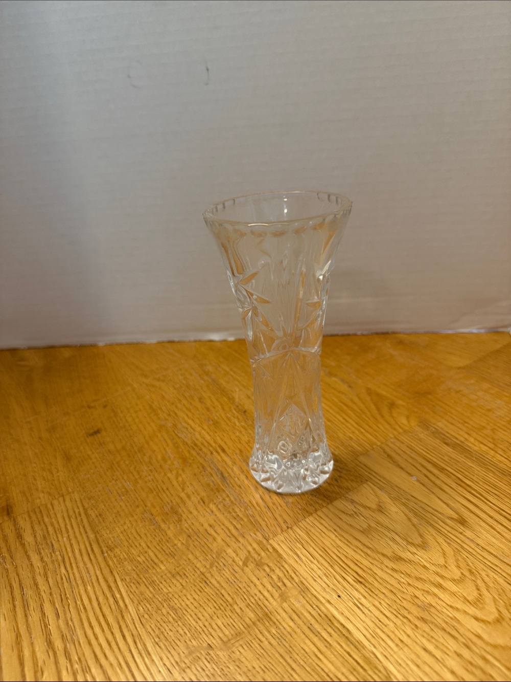 Clear Cut Crystal Bud Vase -